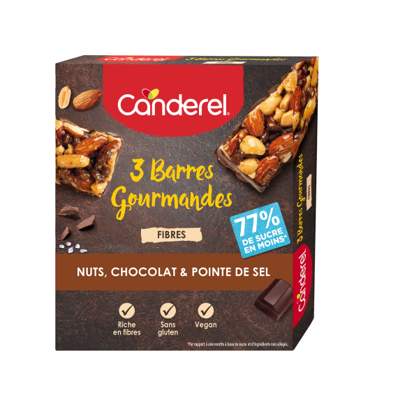 BARRES CÉRÉALES NUTS, CHOCOLAT & POINTE DE SEL